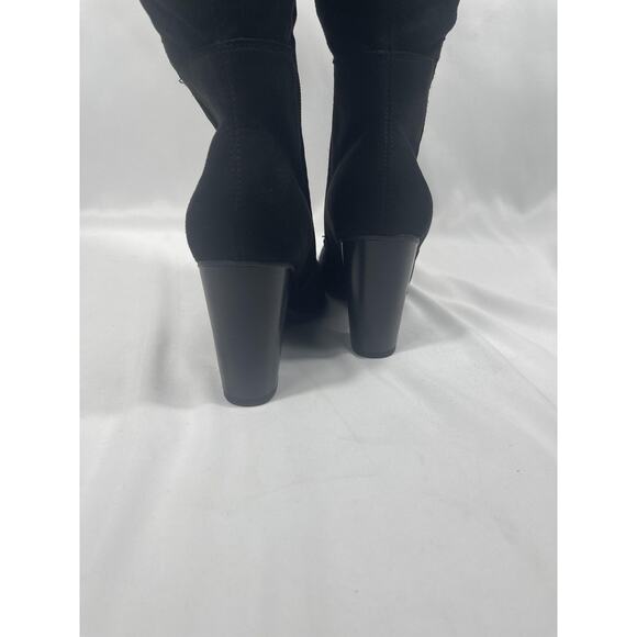 Style & Co Boots Women's Size 9.5 Wide Calf Black Block Heel Knee High Dress - Picture 5 of 8